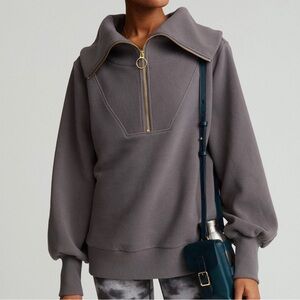 ☀️ VARLEY Vine Ottoman Half-Zip Popover